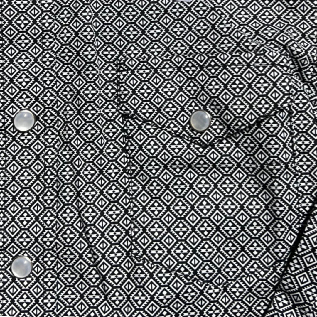 Panhandle Boys' Geometric Print Snap Shirt