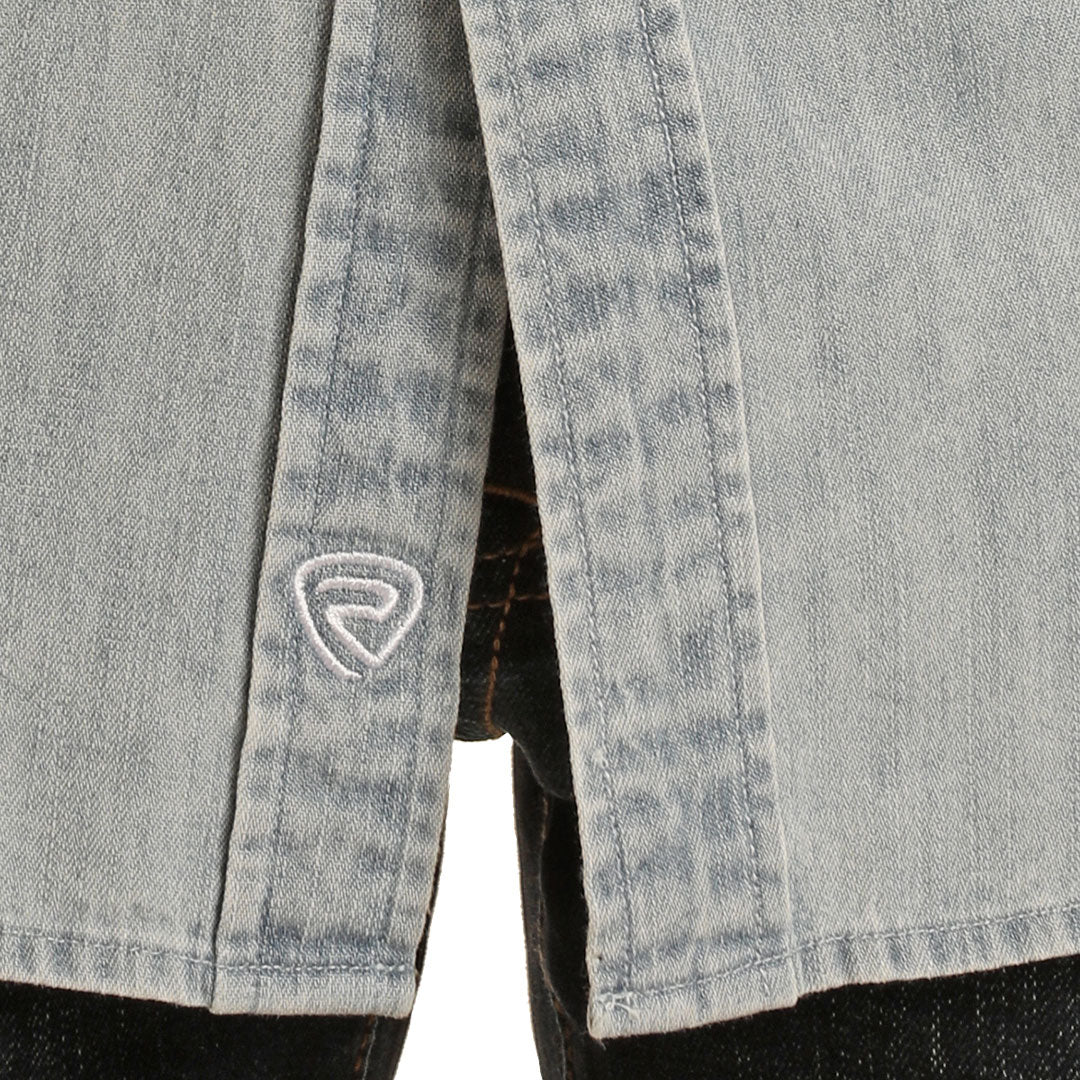 Chemise à manches longues à boutons-pression Rock & Roll Denim pour homme