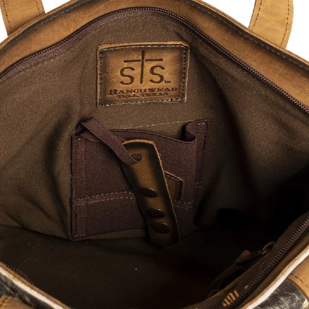 STS Ranchwear Women's Roswell Cowhide Small Tote Bag