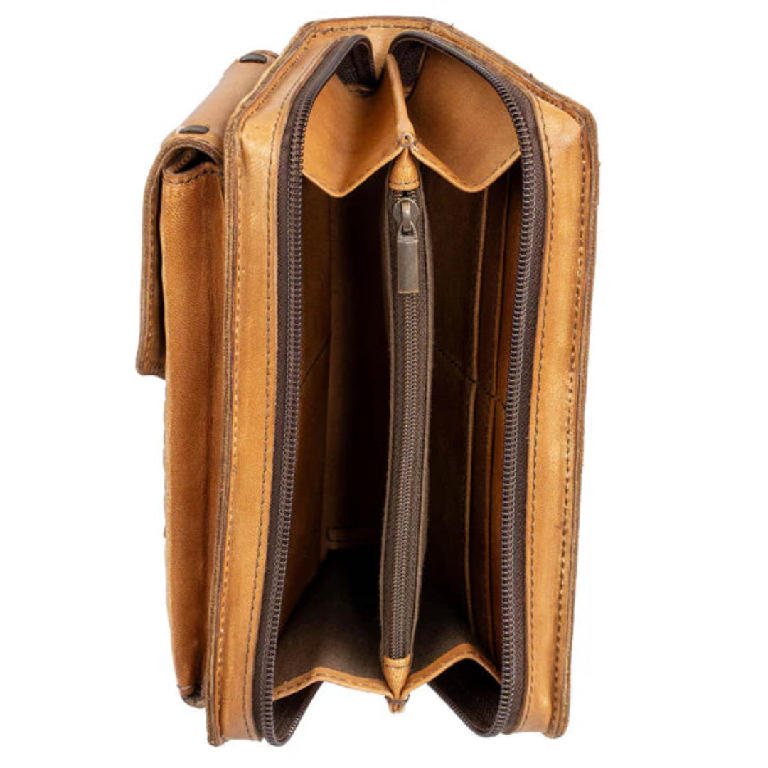 STS Ranchwear Bandera Tan Quickdraw Crossbody Wallet
