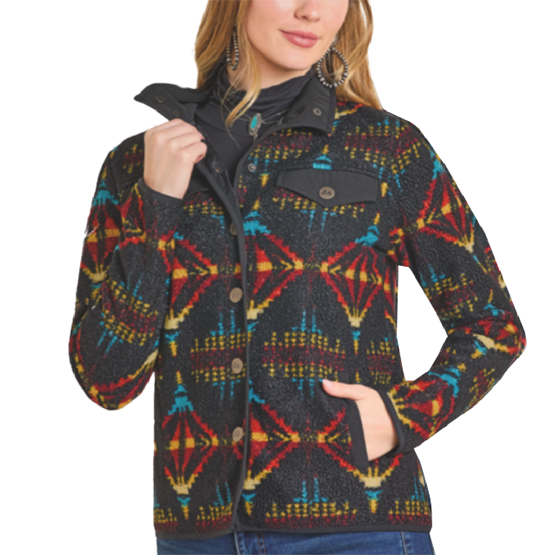 Powder River Outfitters Women's Aztec Berber Jacket