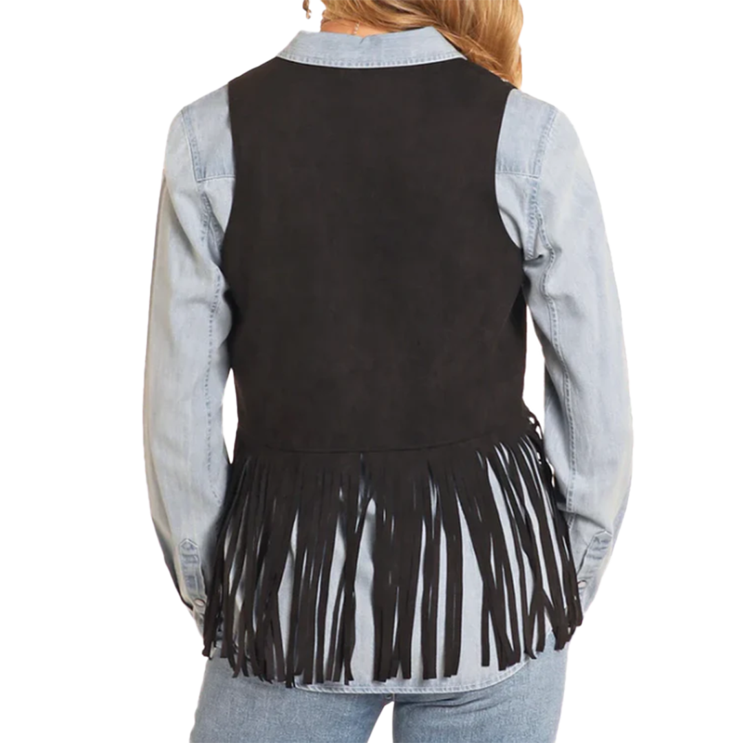 Rock & Roll Cowgirl Women's Studded Fringe Vest