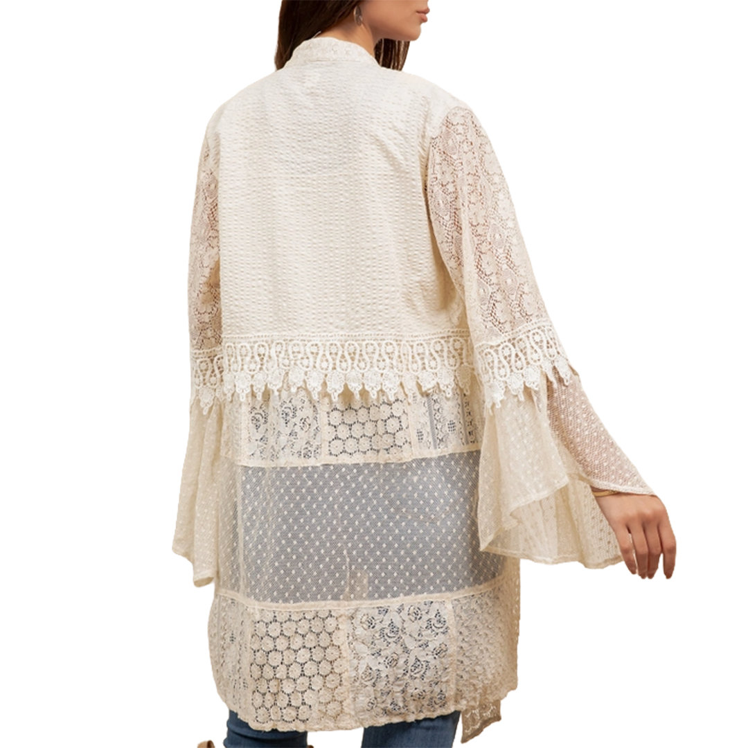 Young Threads Women's Lace Duster