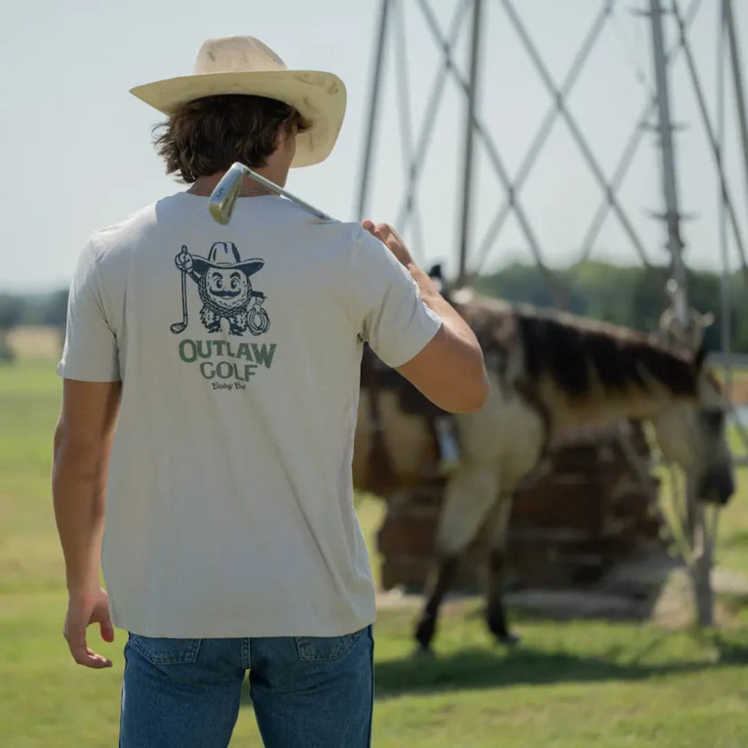 Cowboy Cool Unisex Outlaw Golf T-Shirt