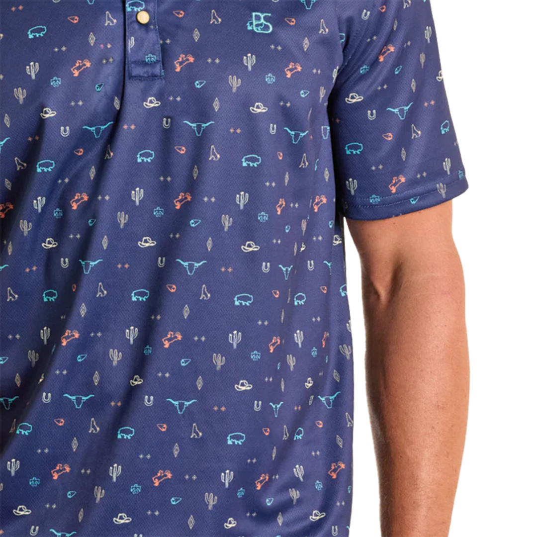 Panhandle Men's Western Print Performance Polo