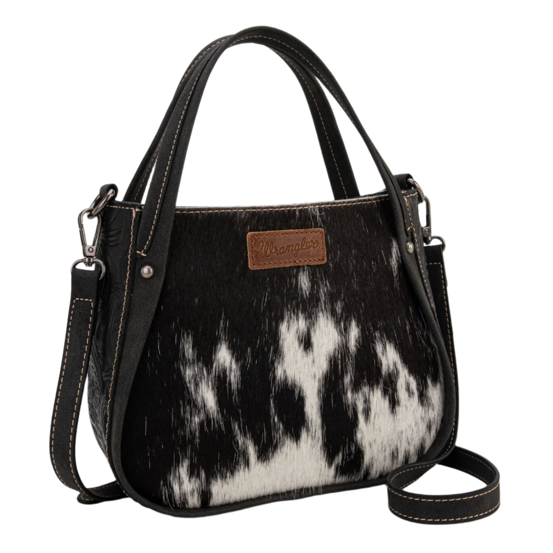 Wrangler Women's Genuine Hair-On Cowhide Tote Crossbody