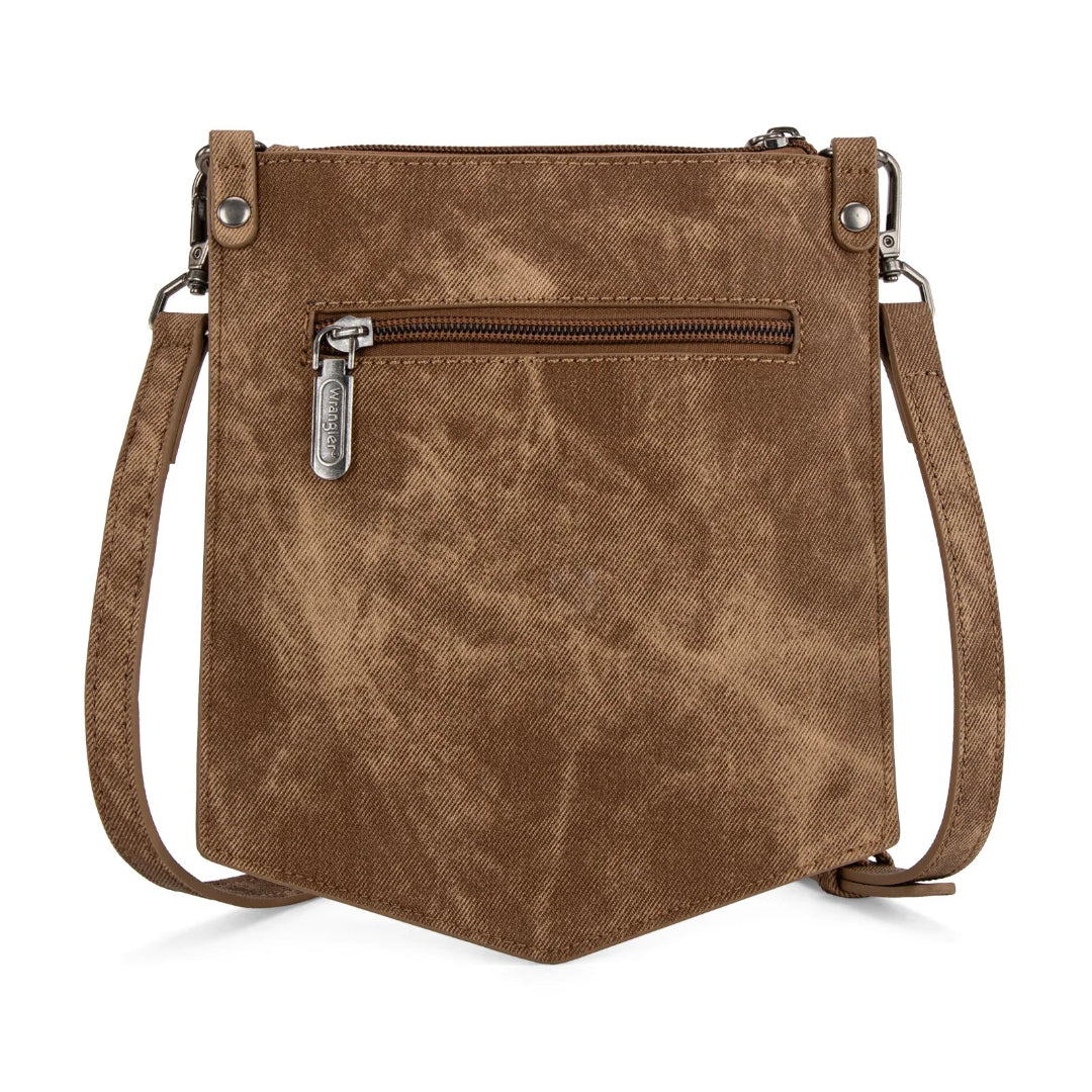 Wrangler Women's "W" Stitch Water Repellent Denim Pocket Crossbody