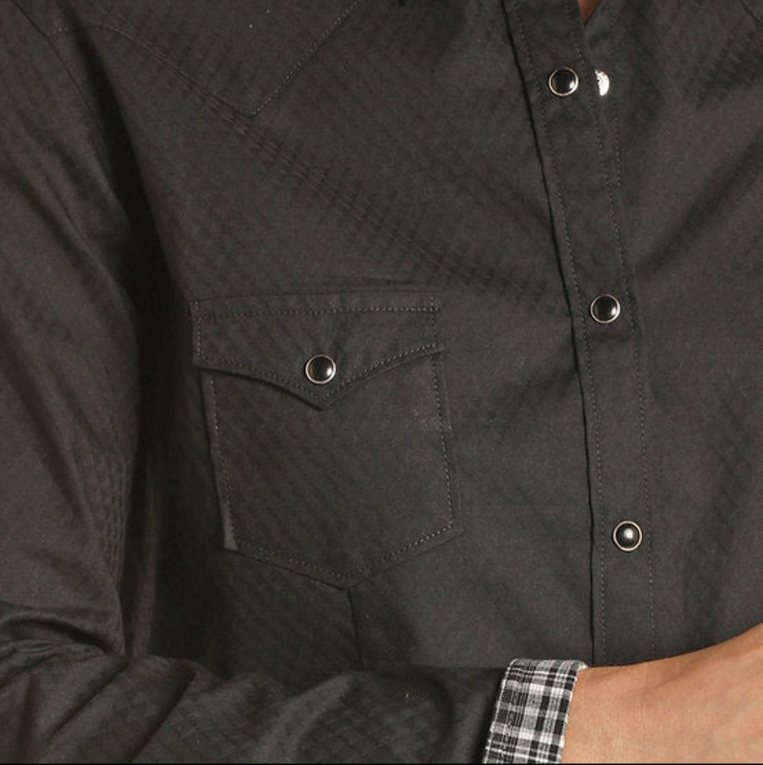 Rough Stock Women's Tonal Diamond Snap Shirt
