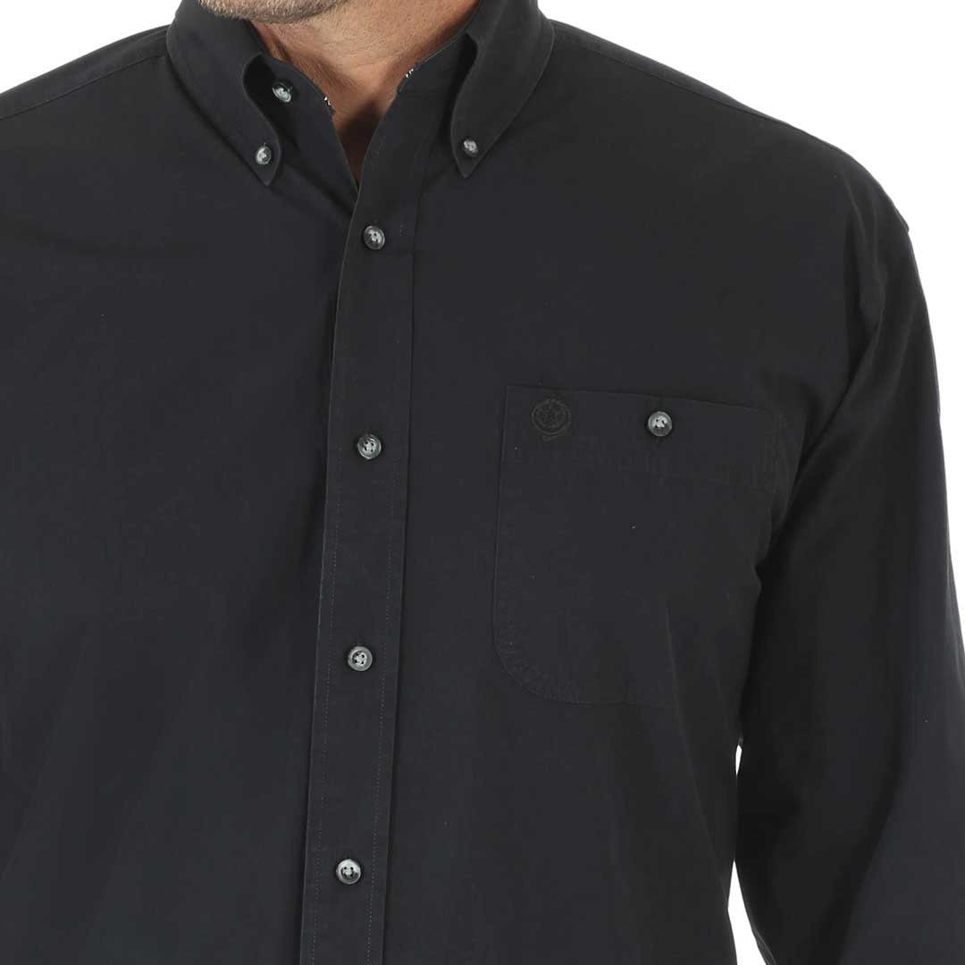 Chemise boutonnée à manches longues George Strait Wrangler pour homme