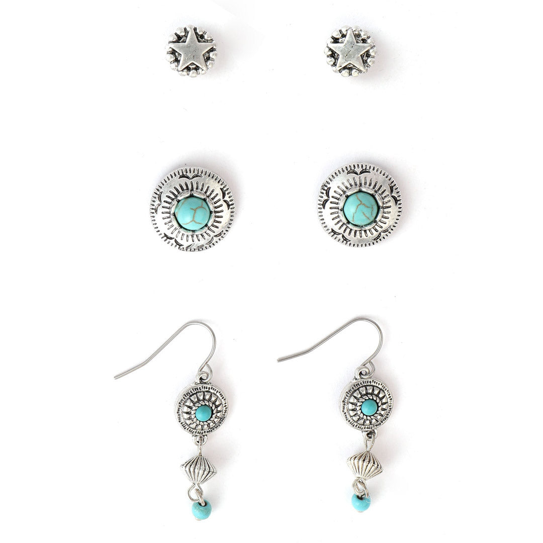 Boucles d'oreilles Cowgirl Confetti pour femme, du soir au matin