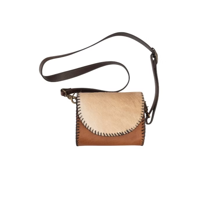 Juan Antonio Bison Cognac Classic Crossbody