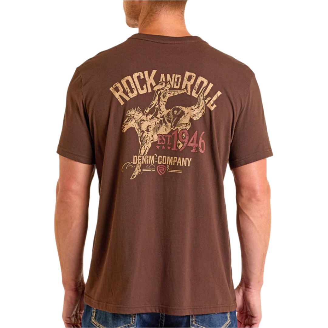 T-shirt unisexe à motif Bronco Rock & Roll Denim 1946