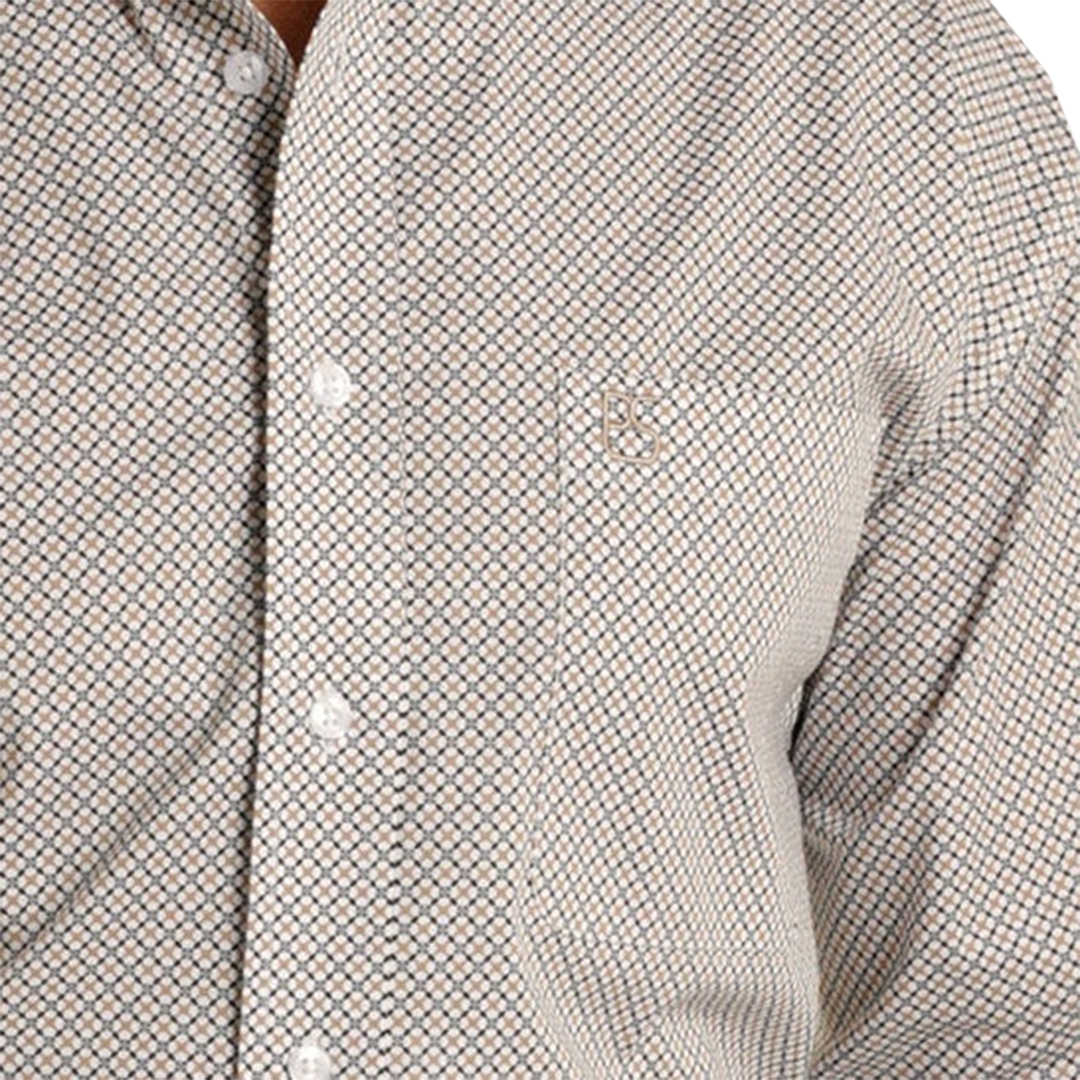 Panhandle Slim Men's Medallion Print Long Sleeve Button Shirt