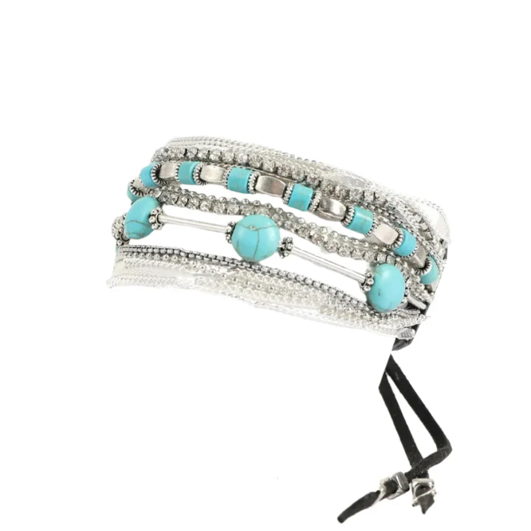 Manchette multicouche pour femme Cowgirl Confetti