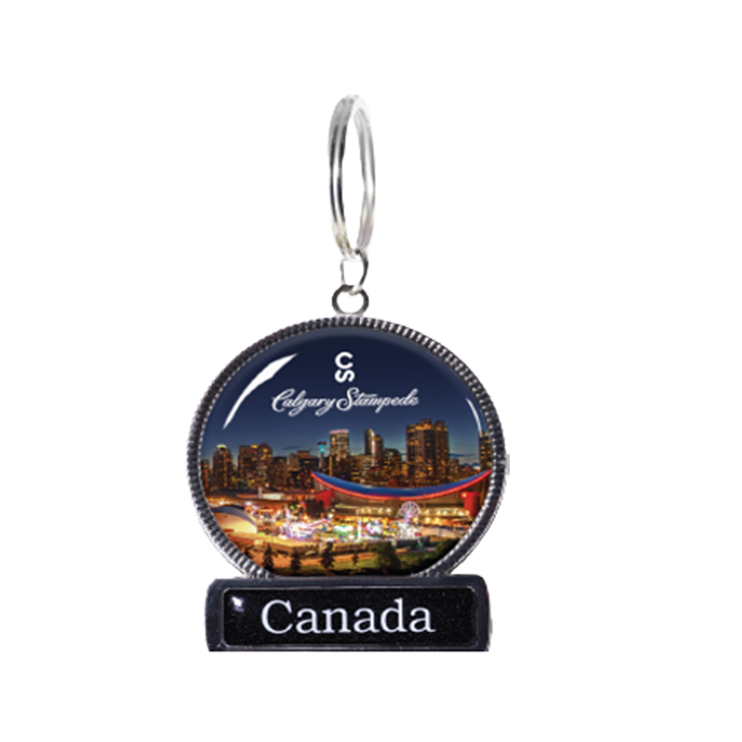 Calgary Stampede City Skyline Key Chain