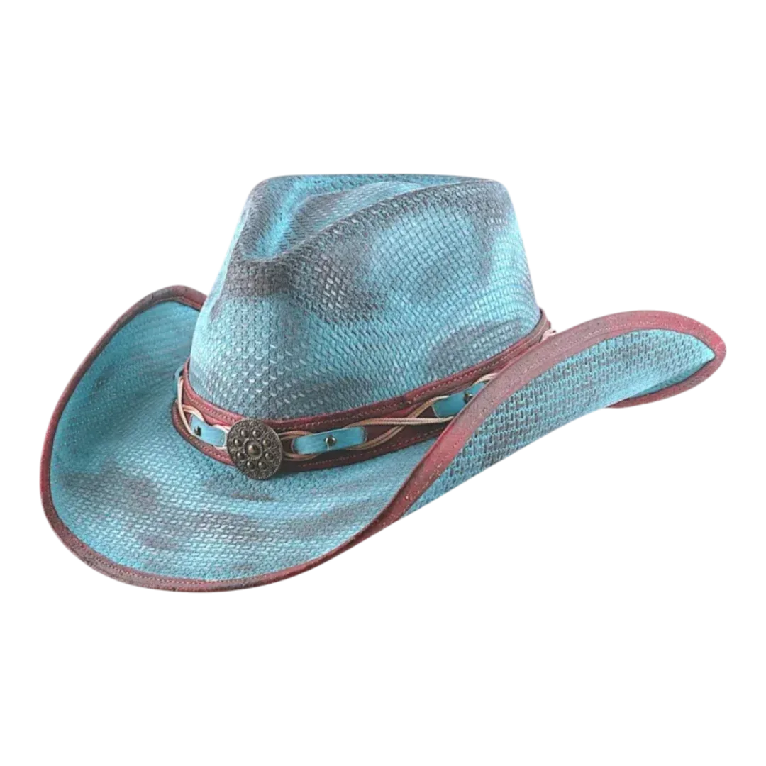 Chapeau de cowboy Justin en paille Hazer unisexe