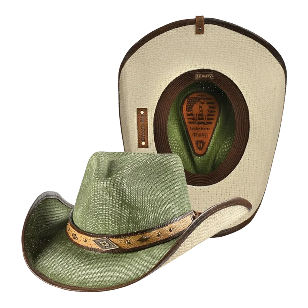 Lucky Horze Unisex Vixen Straw Cowboy Hat
