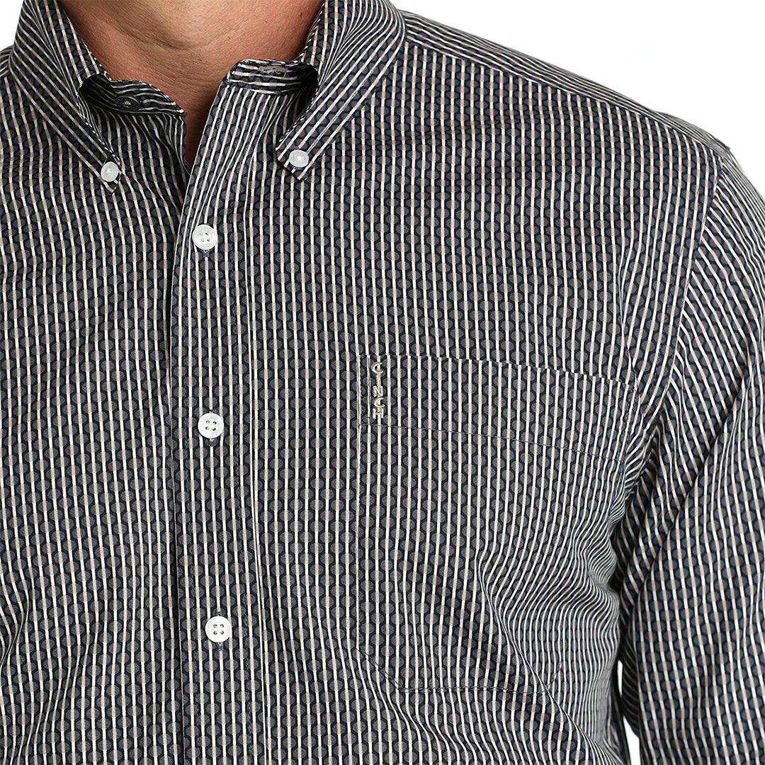 Cinch Men's Modern Fit Long Sleeve Button-Down Shirt