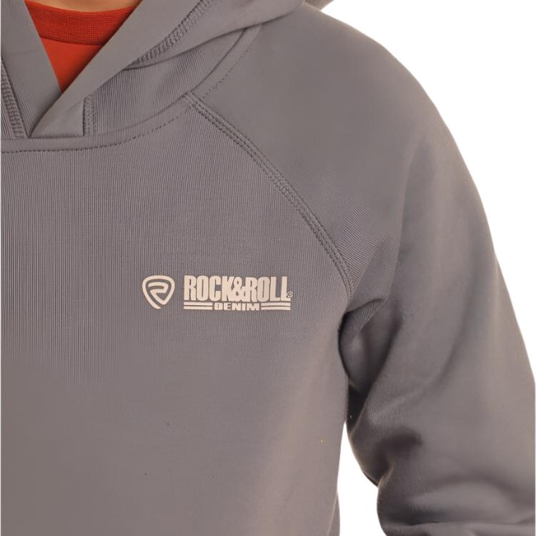 Sweat à capuche Rock & Roll Denim pour garçons Dale motif tête de mort