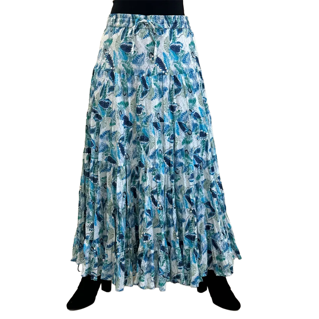 Wondrous Art Wear Women's Sequin Printed 36" Skirt