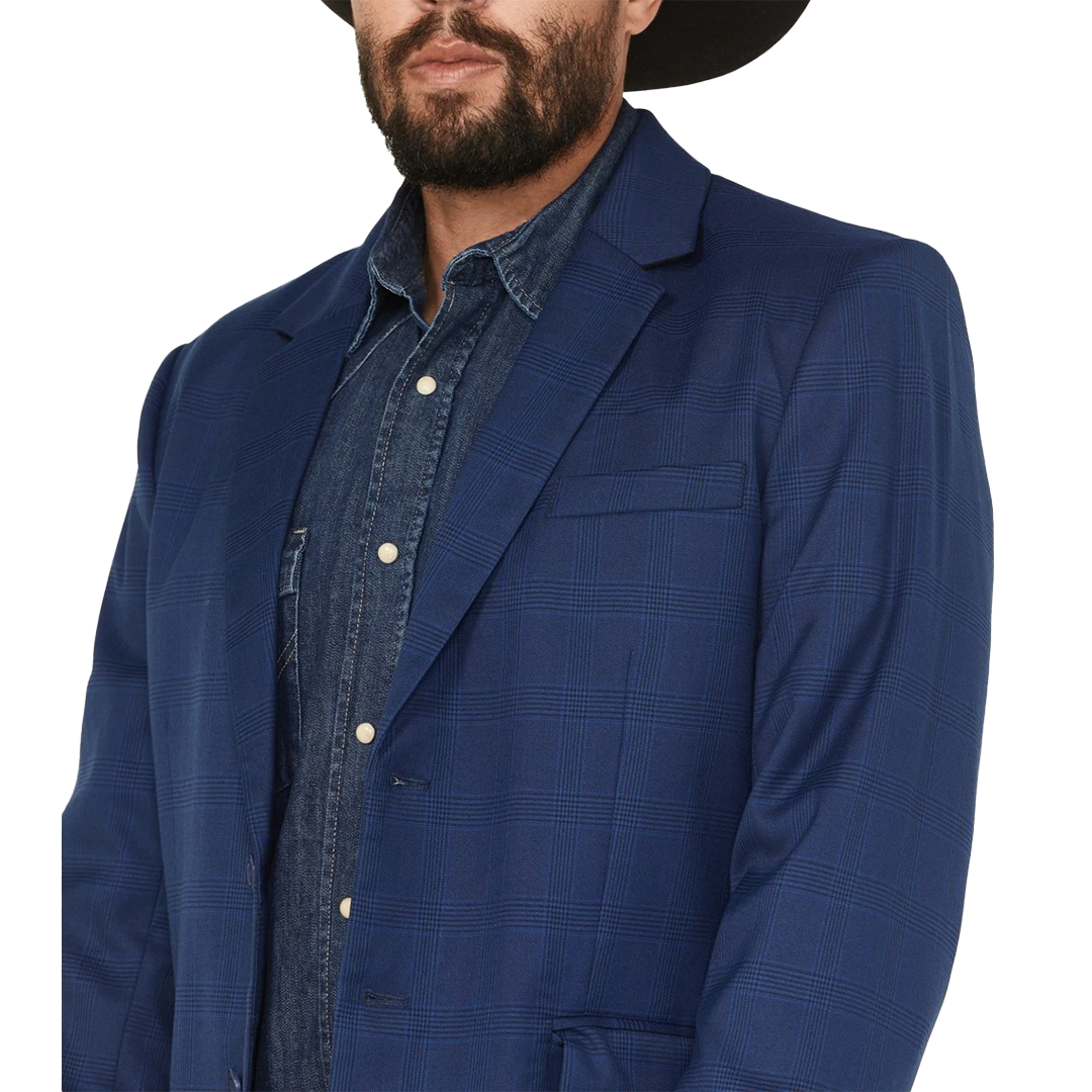 Rock & Roll Denim Men's Plaid Sport Coat