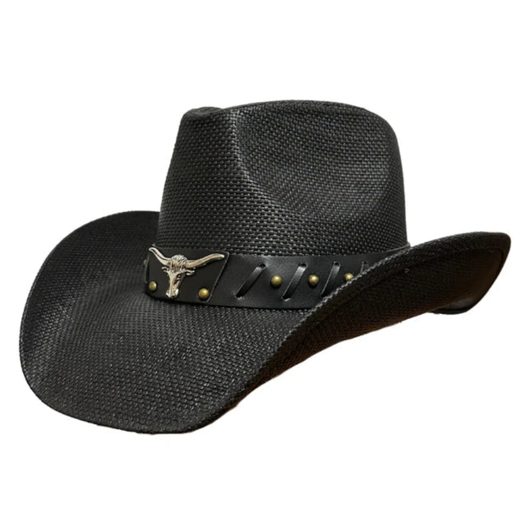 Chapeau de cowboy en paille Twister Two-Tone Cattleman