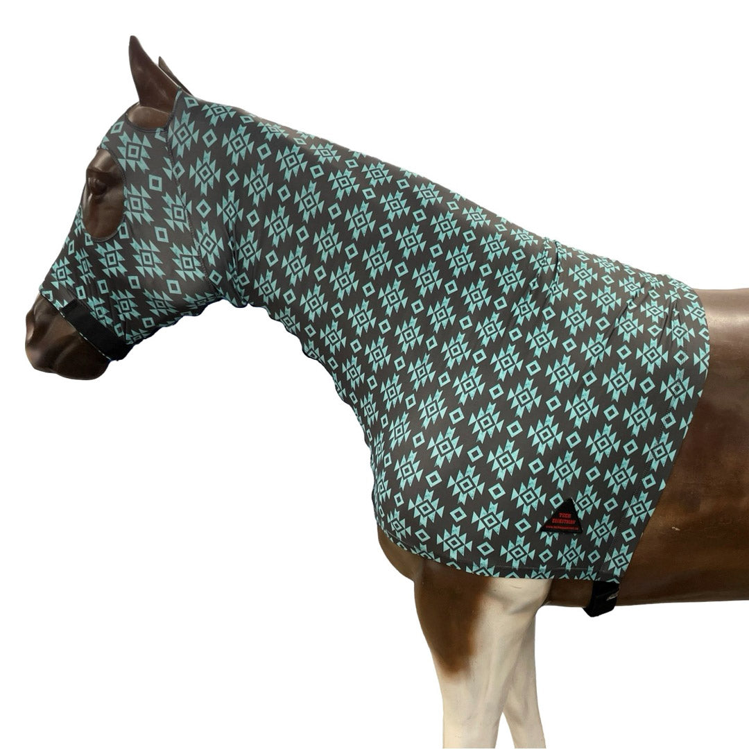 Cagoule Tech Equestrian Aztec en lycra avec fermetures éclair