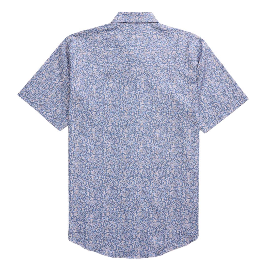 Ely Cattleman Boys' Paisley Print Short Sleeve Snap Shirt