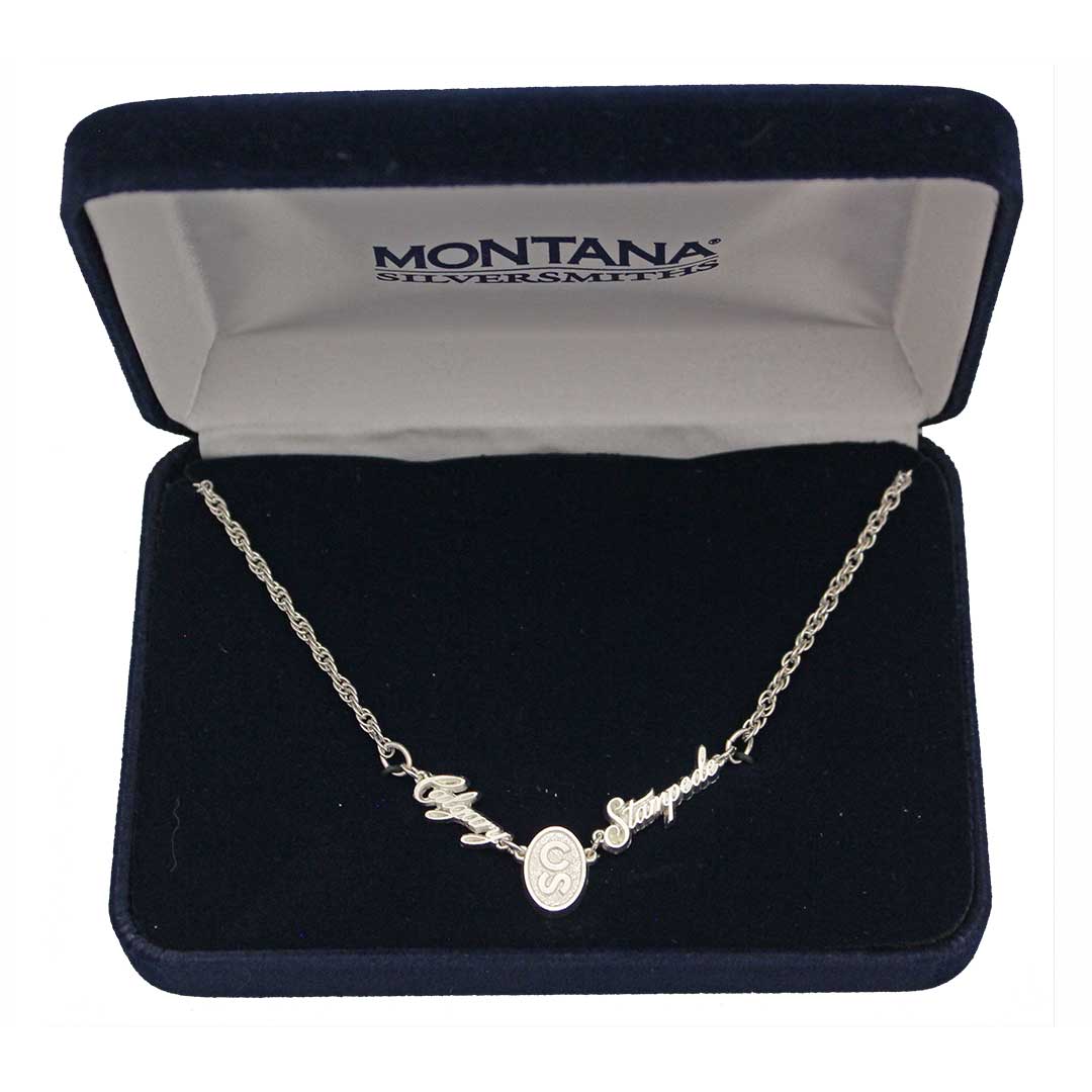 Montana Silversmiths Women's Calgary Stampede Script Necklace
