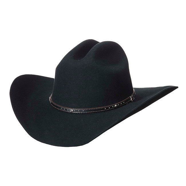 Chapeau de cowboy en feutre Justin Black Hills 2X Cattleman