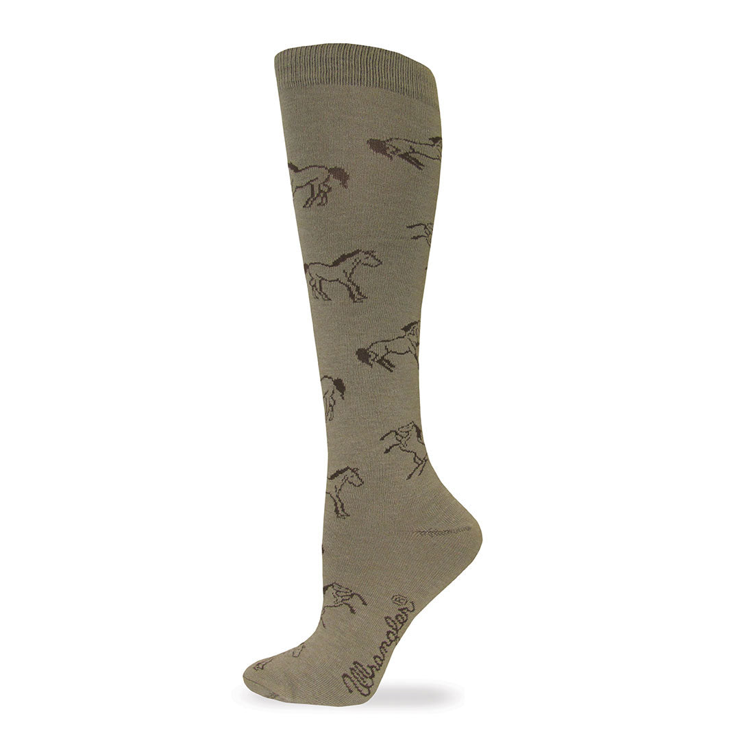 Chaussettes montantes pour femme Wrangler à imprimé cheval