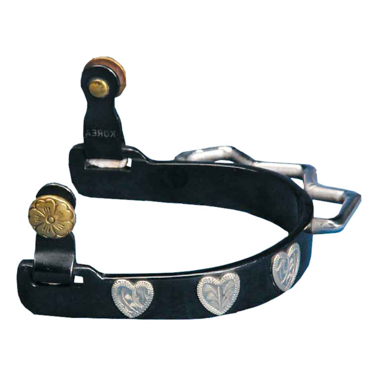 Éperon de Colorado Saddlery Flying Heart avec butoir