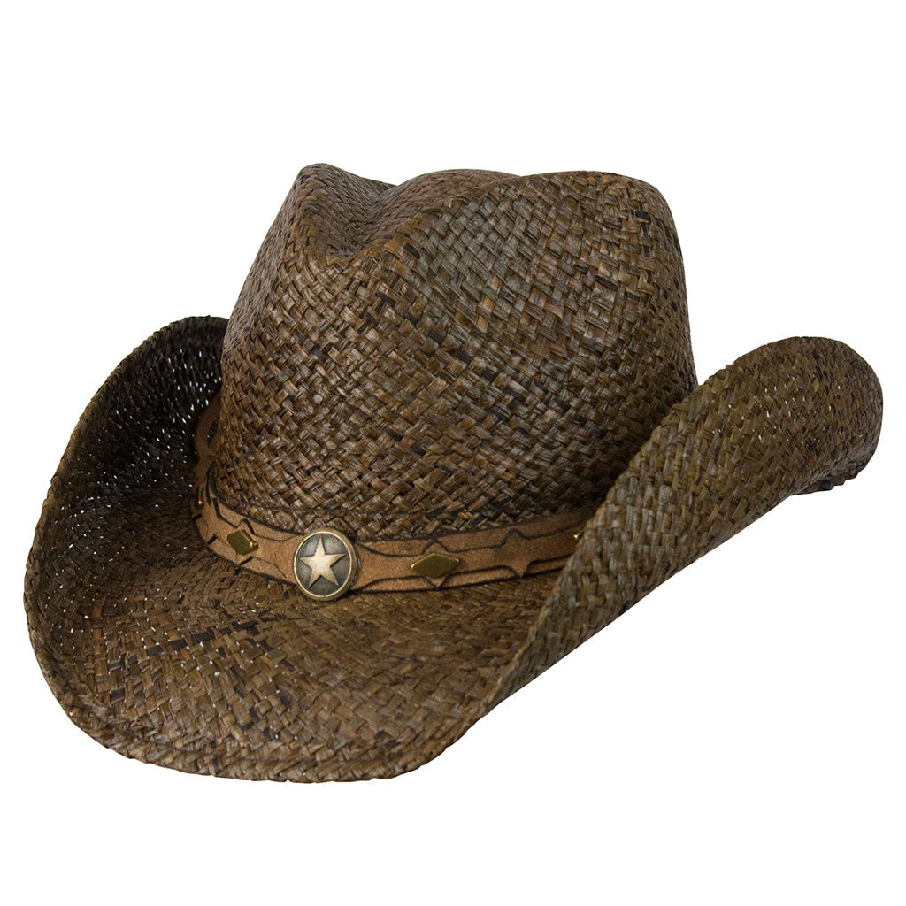 Chapeau de cow-boy Country Western en paille raphia Conner Hats