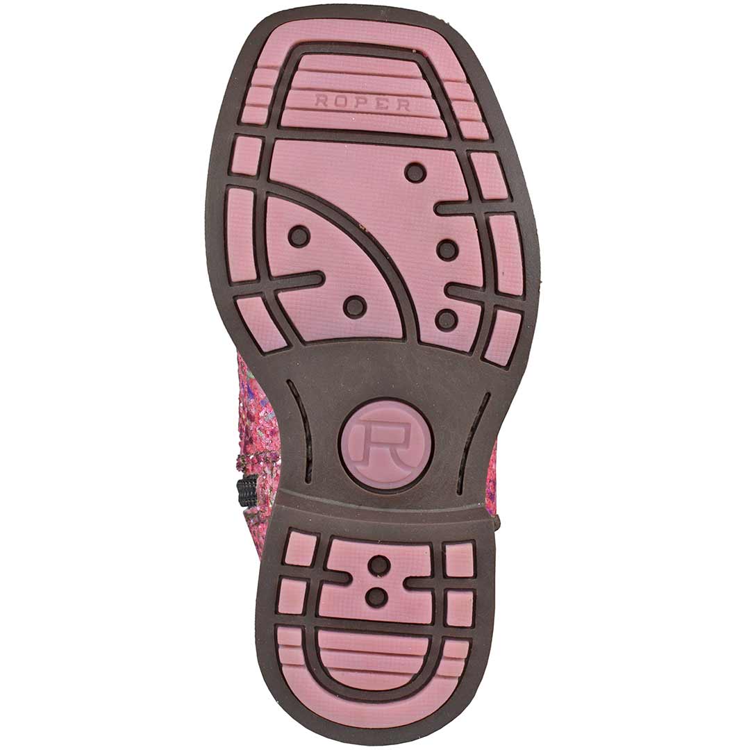 Roper Toddler Girls' Azteka Glitter Cowgirl Boots