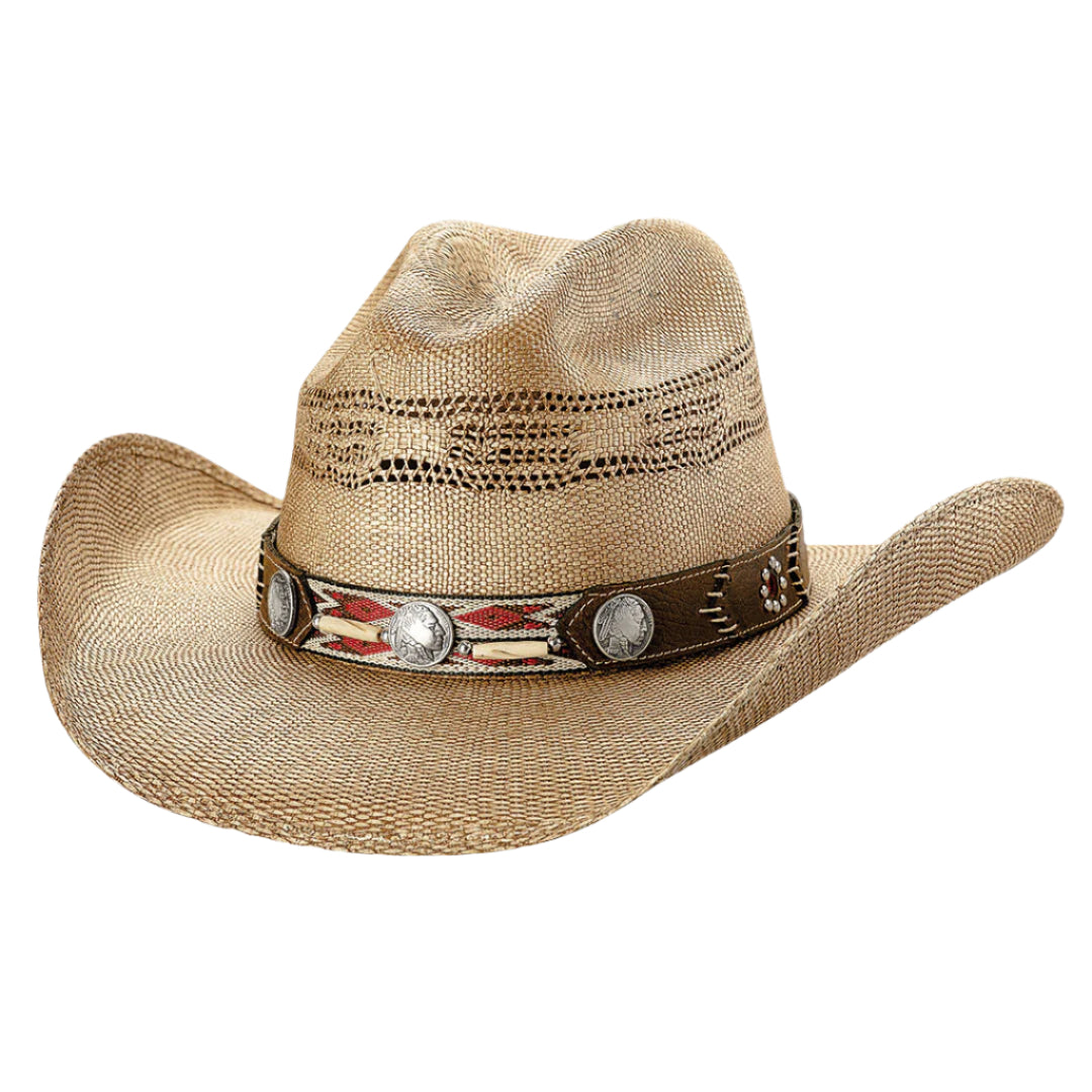 Chapeau de cowboy en paille Trail Blazer de Bullhide Hats