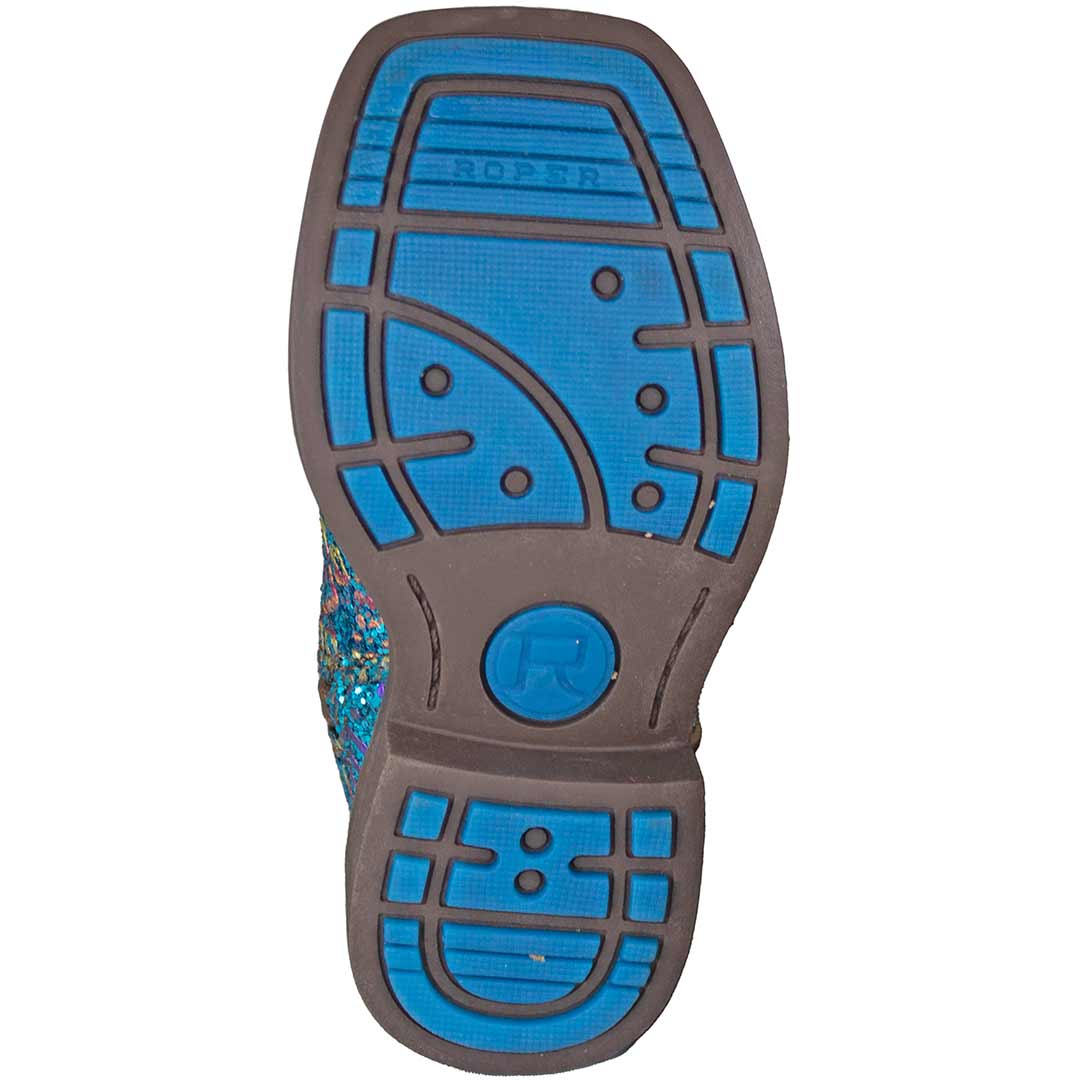 Roper Toddler Girls' Aztec Glitter Cowgirl Boots