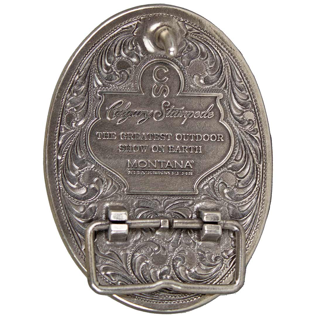Montana Silversmiths Calgary Stampede Silver & Gold Oval Buckle