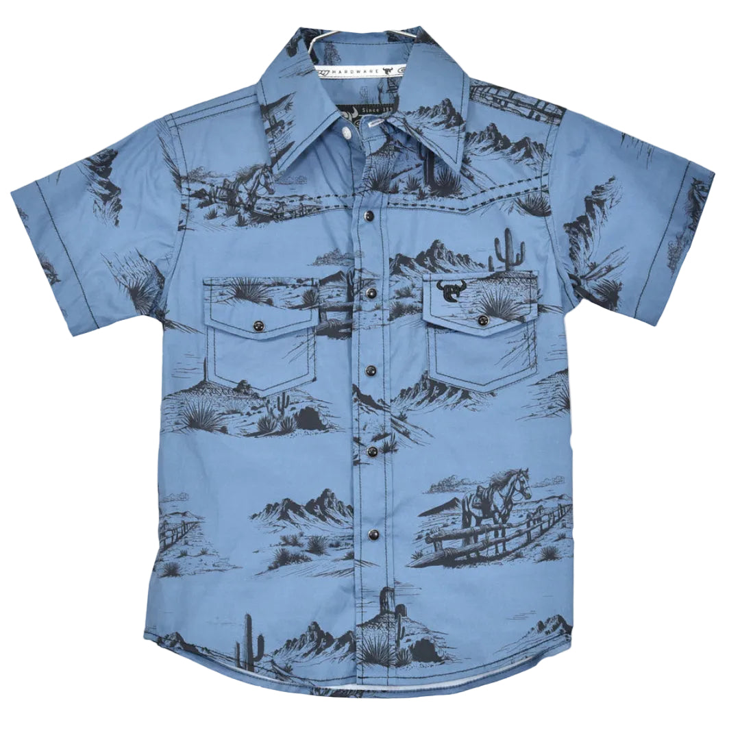 Chemise à pression à carreaux pour tout-petits garçons Cowboy Hardware
