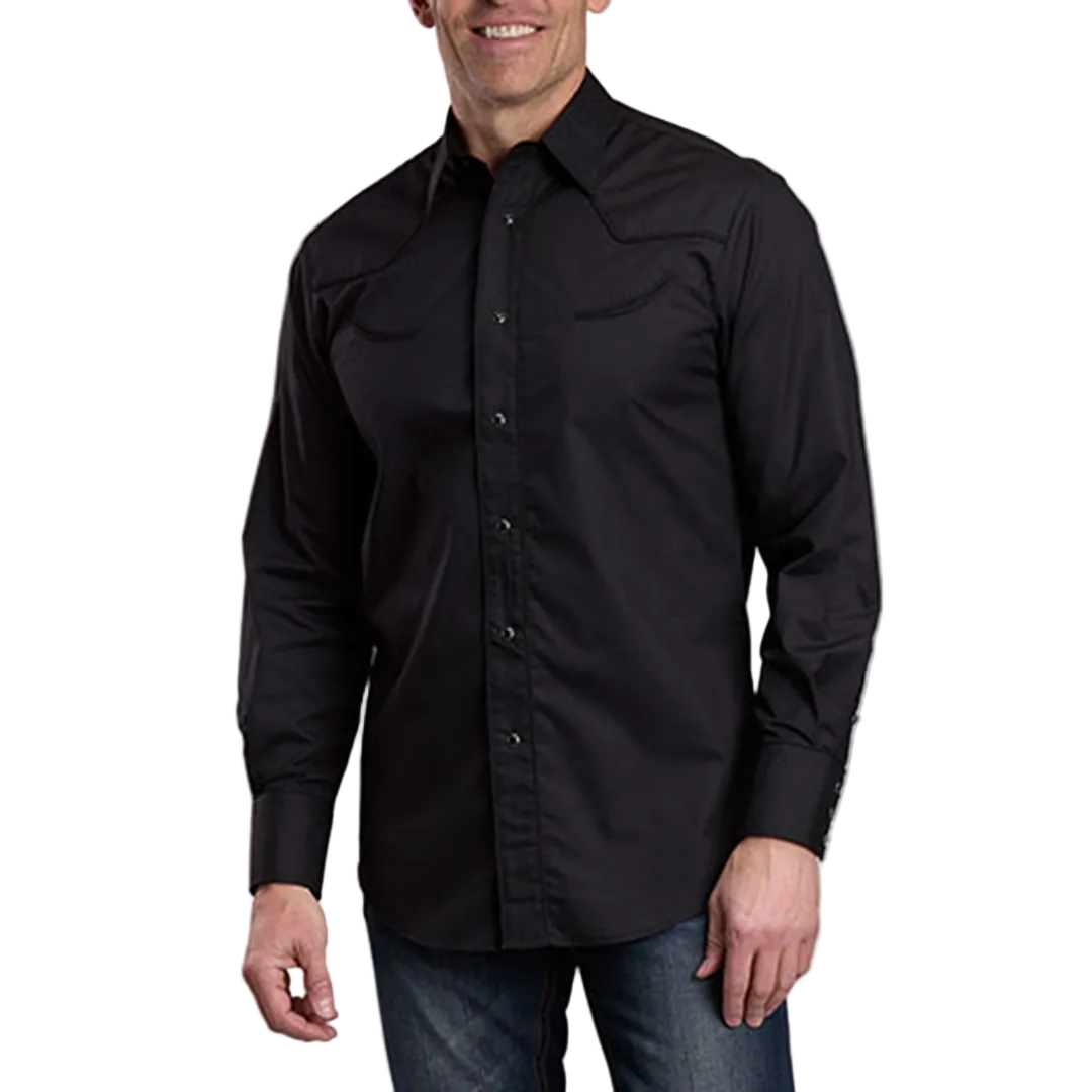 Chemise à manches longues et boutons-pression imprimée Aztec Roper pour homme de la collection West Made