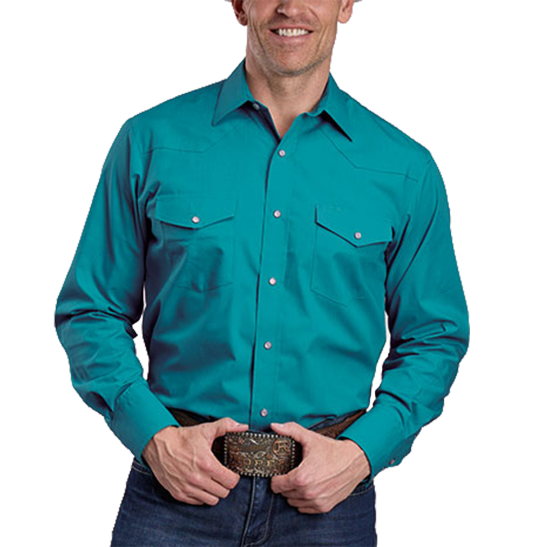Chemise à manches longues boutonnée à imprimé intégral pour homme de la collection Amarillo de Roper