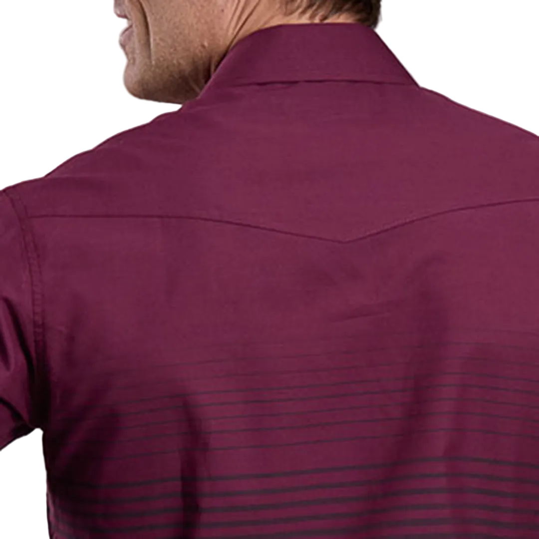 Roper Men's Border Stripe Long Sleeve Snap Shirt