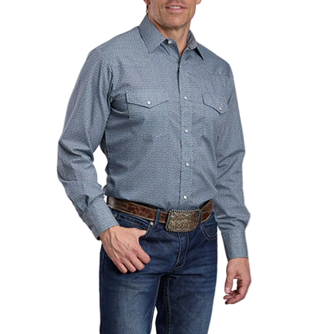 Chemise à manches longues boutonnée à imprimé intégral pour homme de la collection Amarillo de Roper