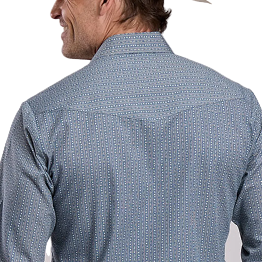 Chemise à manches longues boutonnée à imprimé intégral pour homme de la collection Amarillo de Roper