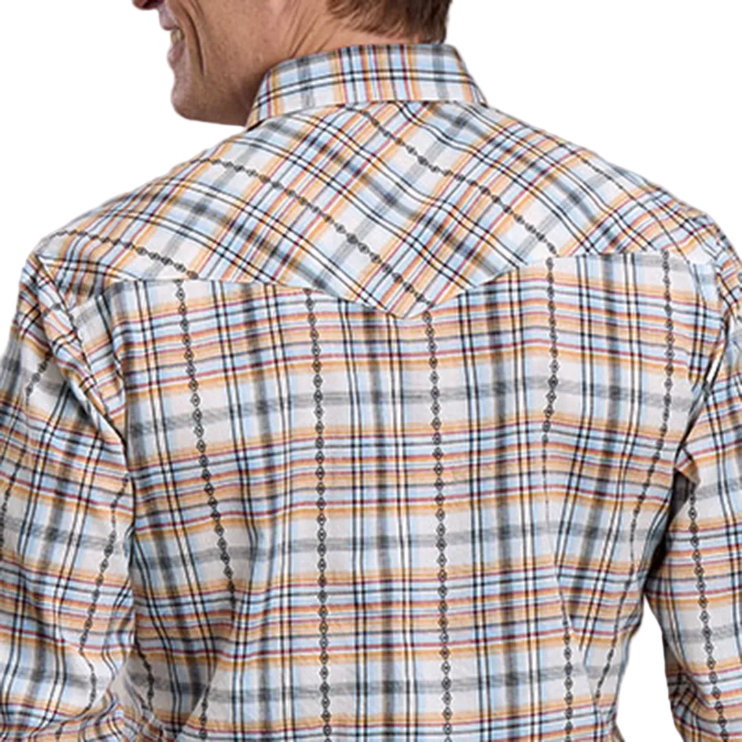 Roper Men's Plaid Long Sleeve Snap Shirt