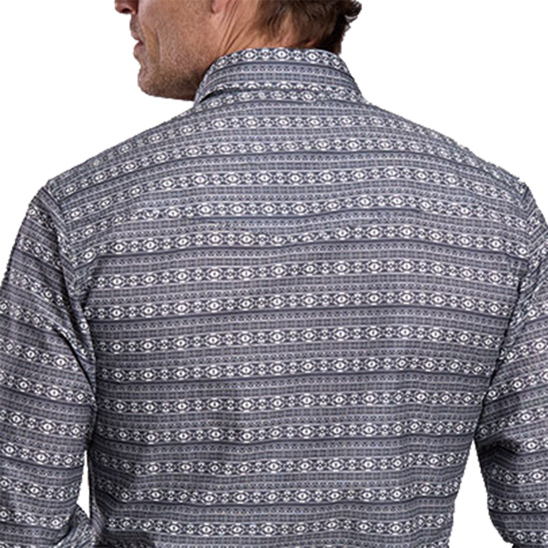 Roper Men's Aztec Printed Long Sleeve Snap Shirt