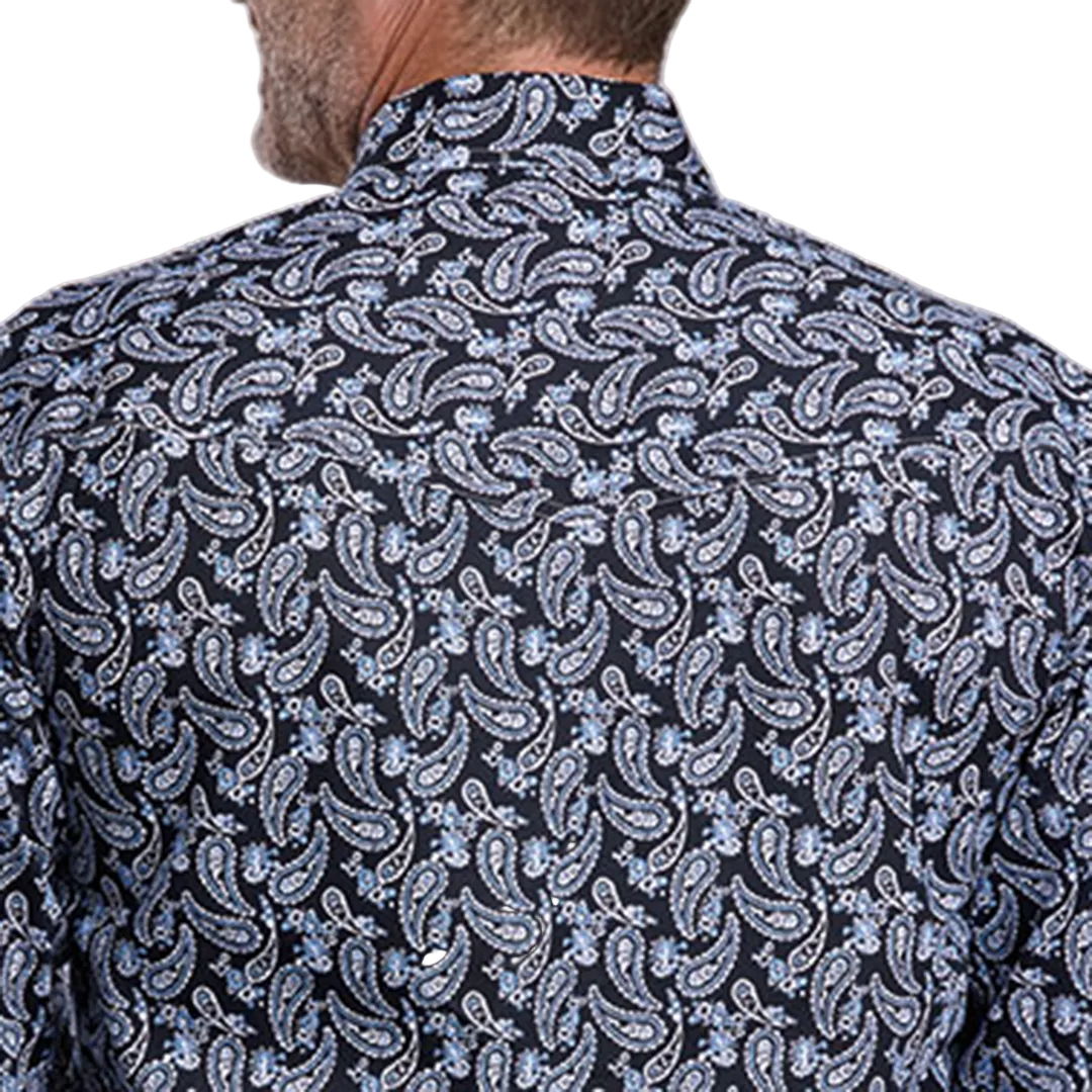 Roper Men's Amarillo Collection Paisley Printed Long Sleeve Snap Shirt