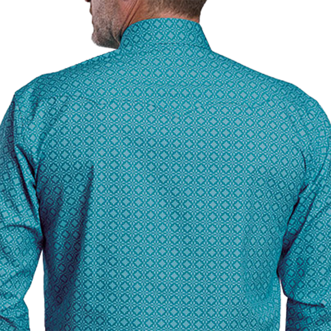 Chemise à manches longues boutonnée à imprimé intégral pour homme de la collection Amarillo de Roper