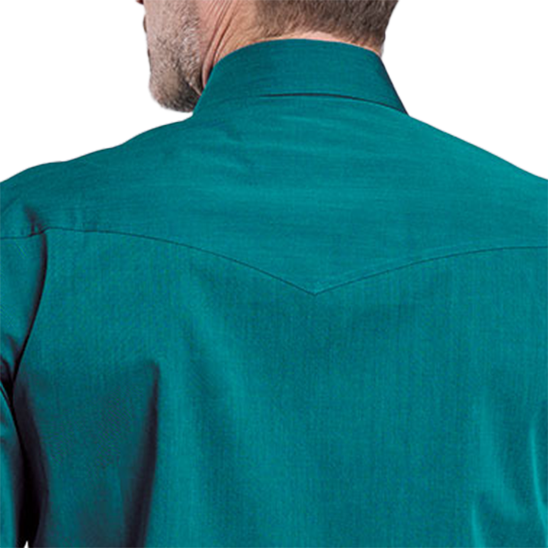 Roper Men's Amarillo Collection Solid Long Sleeve Snap Shirt