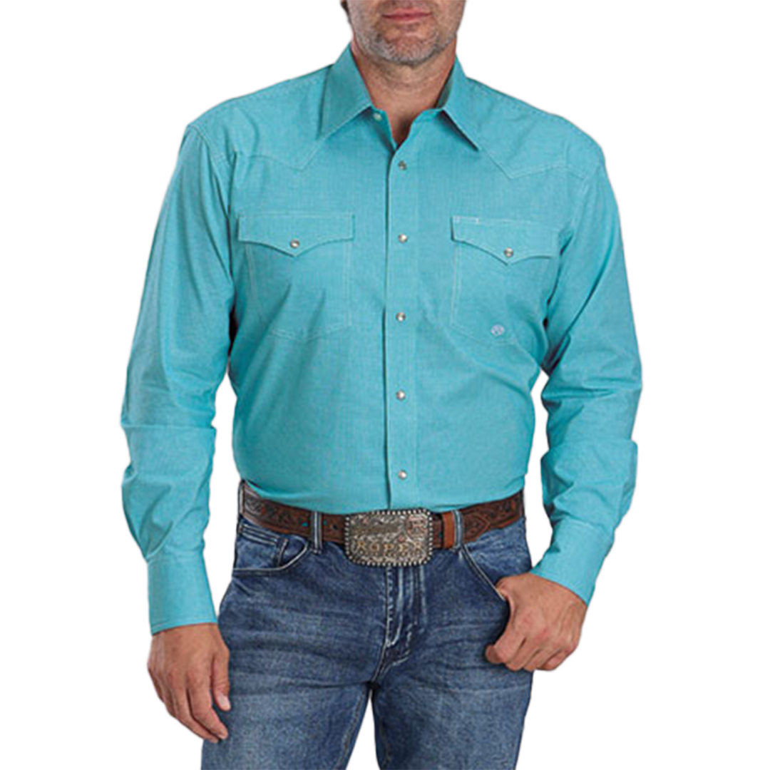 Roper Men s Amarillo Collection Plaid Print Long Sleeve Snap Shirt roper-men-s-amarillo-collection-plaid-print-long-sleeve-snap-shirt
