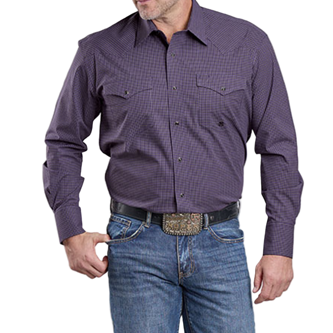 Roper Men's Amarillo Collection Long Sleeve Snap Shirt